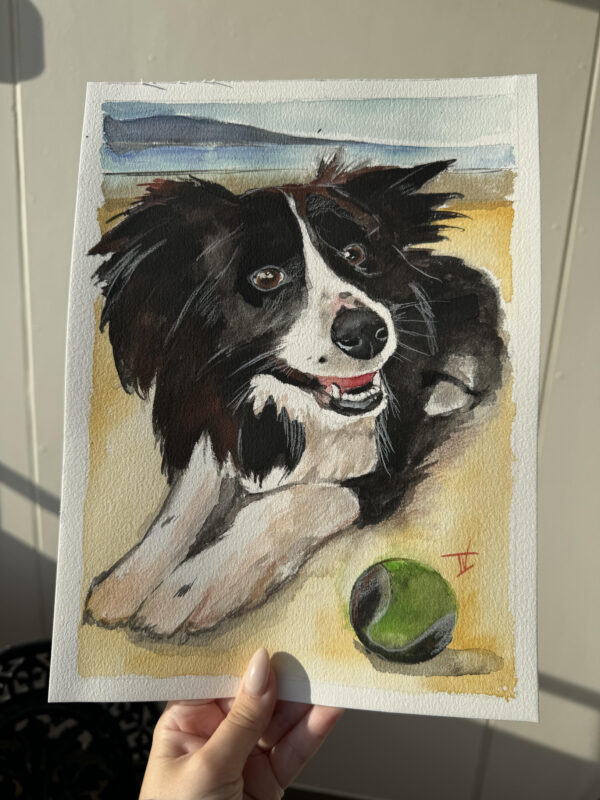 Pet Portrait in Watercolour