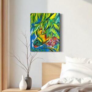 Rainbow Lorikeet original painting - Image 2