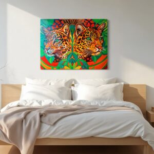 Savage tigers original painting - Image 2